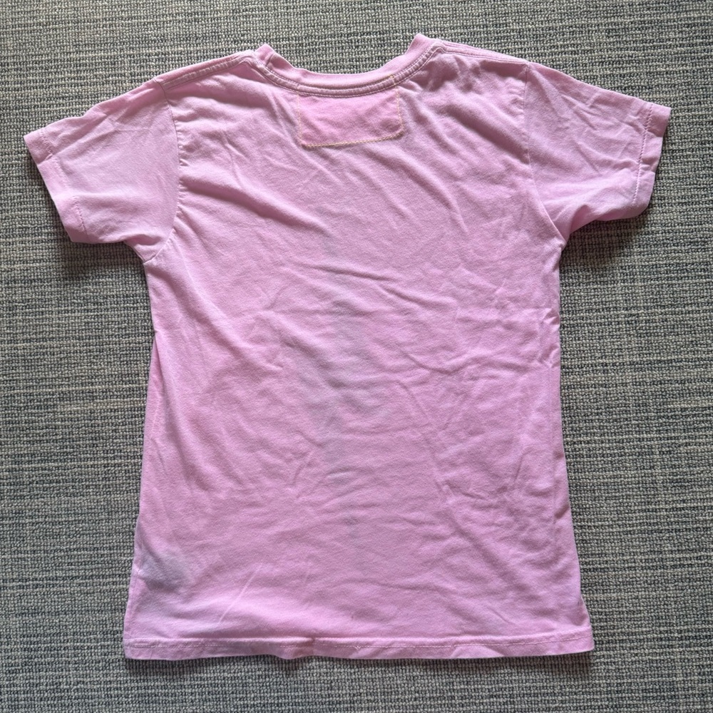 Aviator Nation Kids Neon Pink Tee with Black Lightning Bolt - Picture 6 of 6